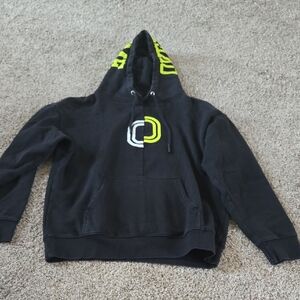 Black Hoodie with Neon Accents